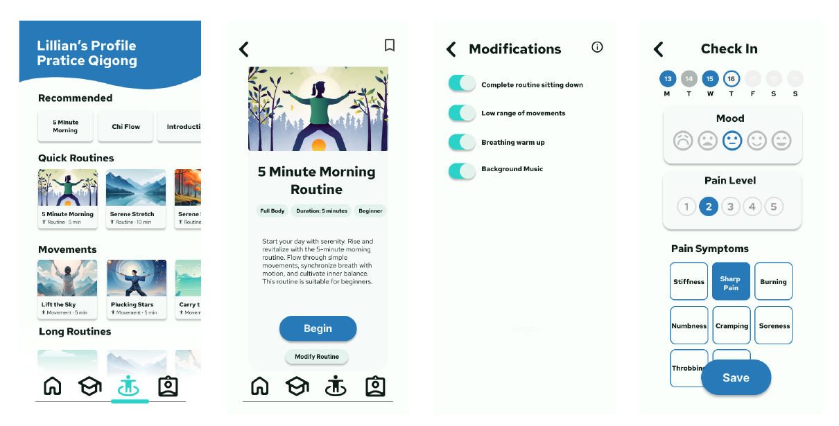 QiFlow App Additional Screens